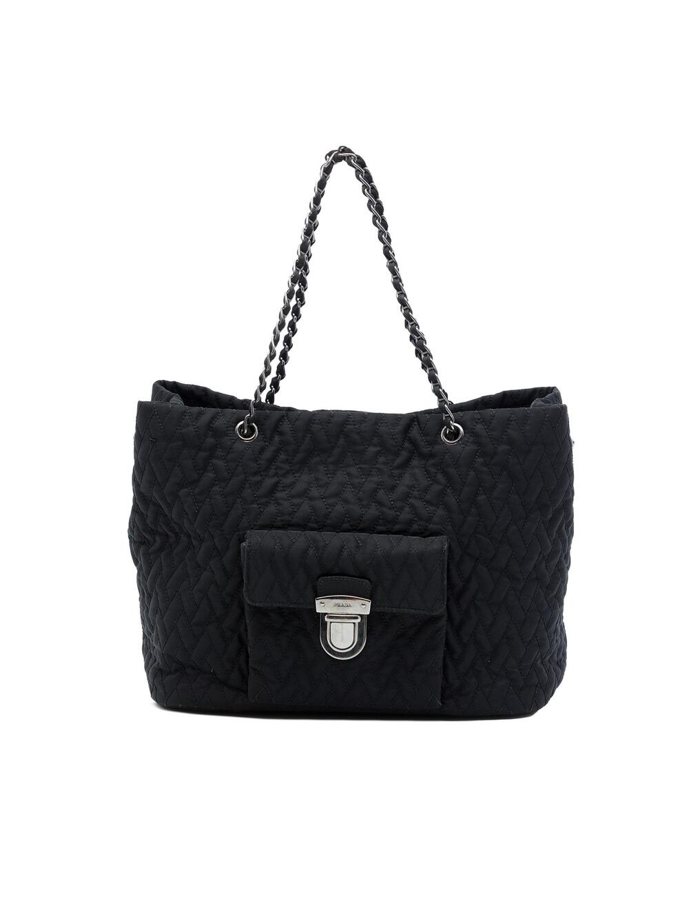 Prada Impuntu Tessuto Chain Tote Pre- #319894P66B